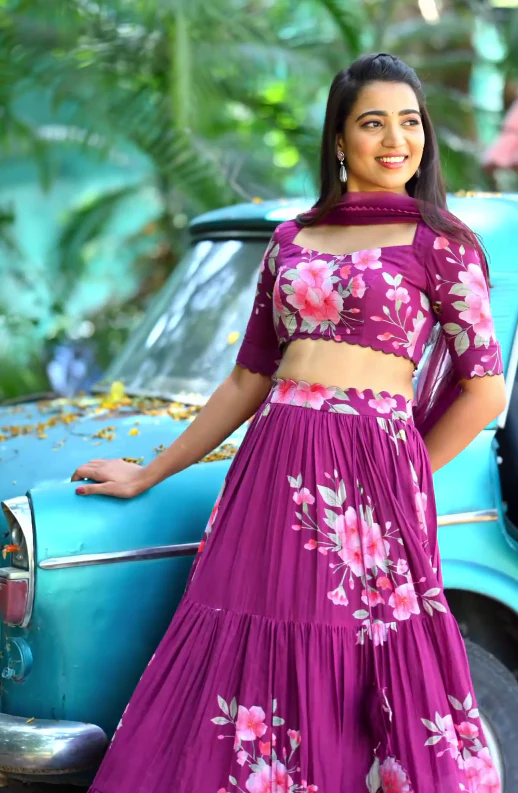 The Beauty Of Blossoms In This Floral Wonder Lehenga Choli - Image 2