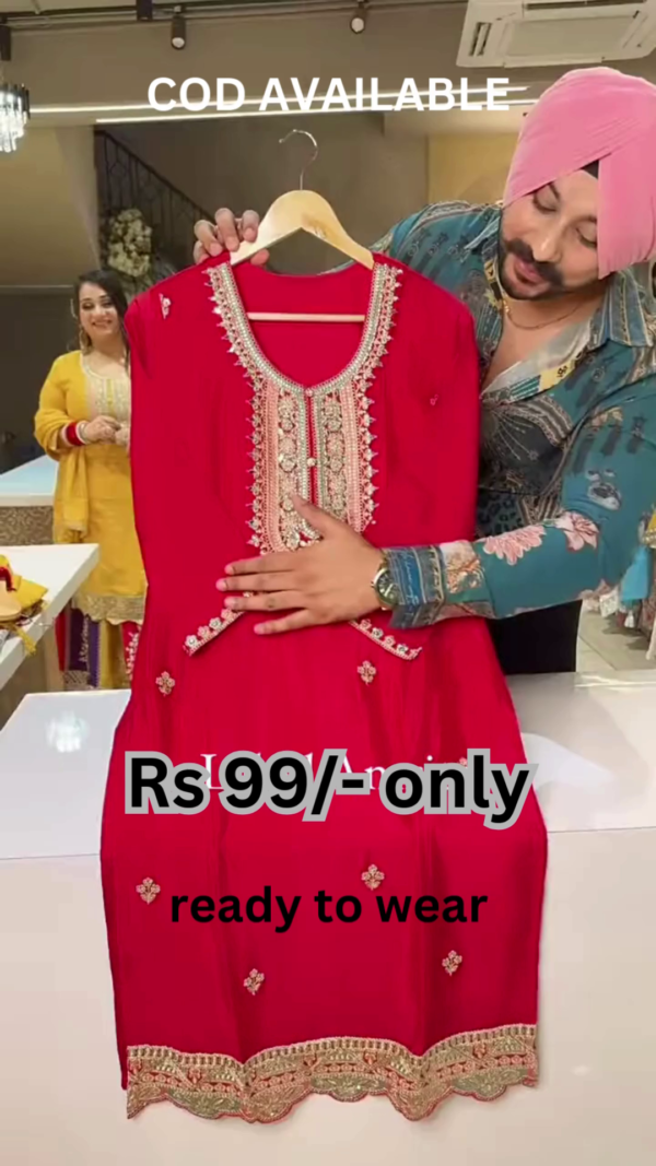 yellow kurta with multicolour lehengha set with dupatta
