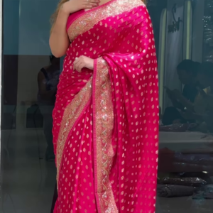 Ethnic Motifs Zari Banarasi Saree – A Timeless Banarasi Treasure