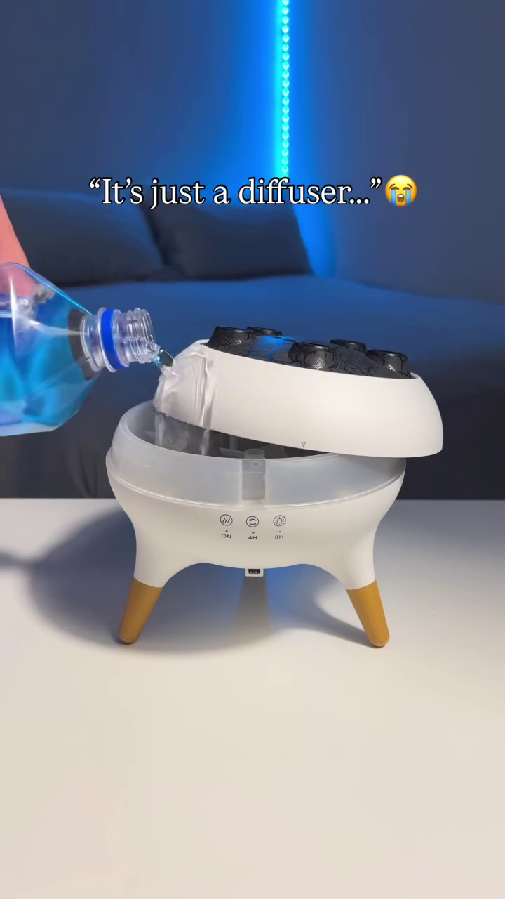 Ultra-Modern Aromatherapy Diffuser with Soothing LED Lights & Smart Timer