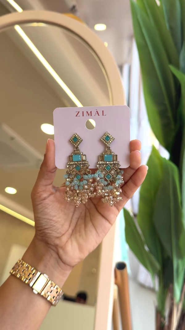 Exquisite Multi-Color Chandbali Earrings – A Perfect Blend of Tradition and Elegance - Image 6