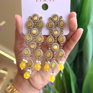 ✨ "Sunlit Elegance: The Golden Teardrop Earrings" ✨