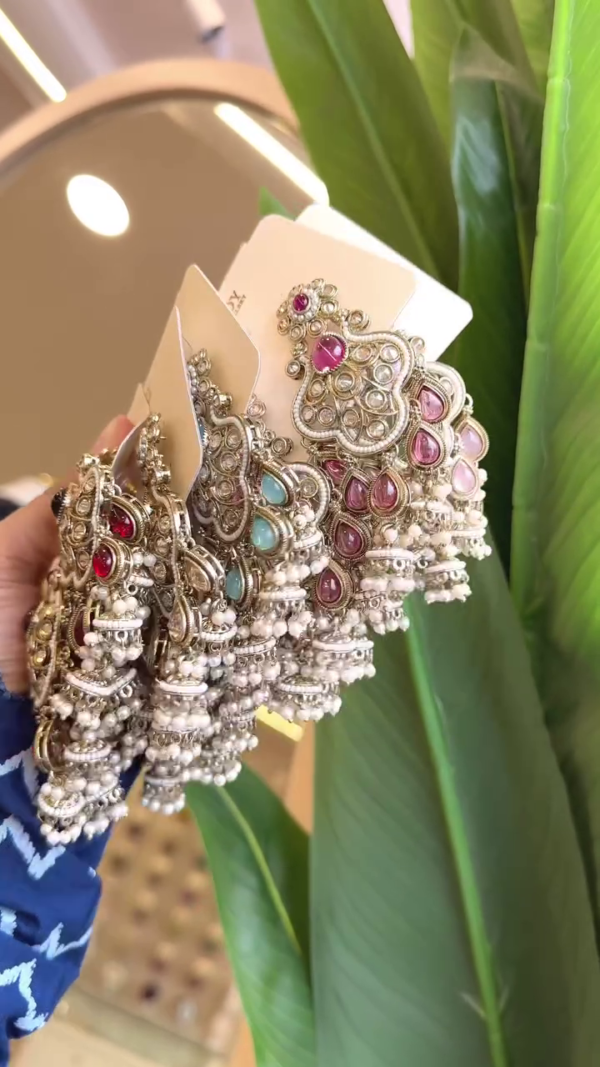 ✨ The Timeless Charm of Mughal-Inspired Chandbali Earrings ✨