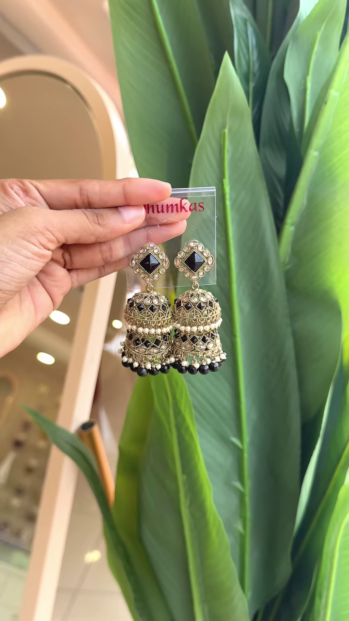 Exquisite Silver-Tone Jhumkas – A Timeless Statement Piece - Image 5