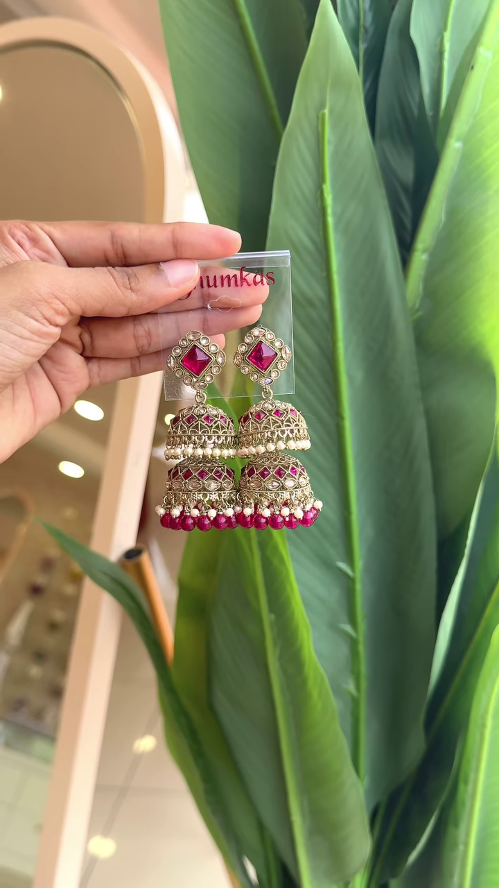Exquisite Silver-Tone Jhumkas – A Timeless Statement Piece - Image 6