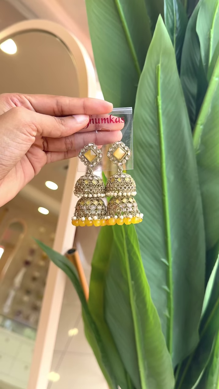 Exquisite Silver-Tone Jhumkas – A Timeless Statement Piece - Image 7