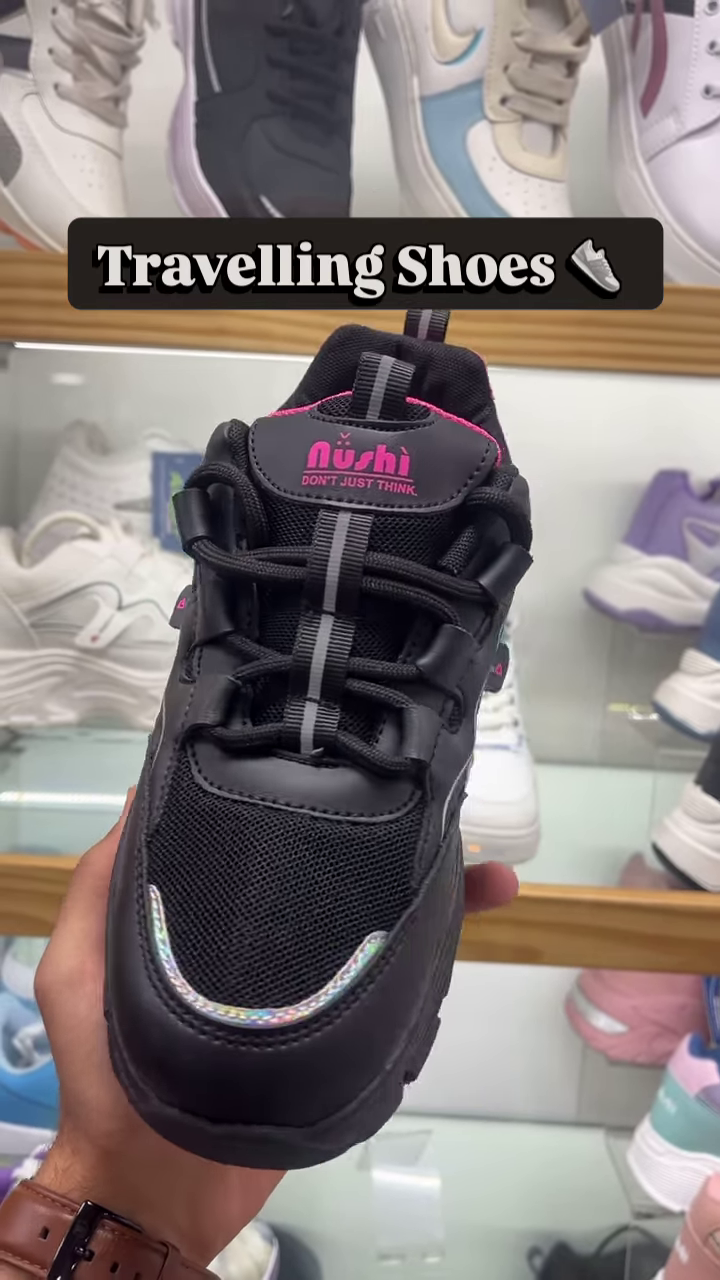 🖤 “Black Love” Chunky Travelling Sneakers – All-Day Comfort Meets Bold Style - Image 3