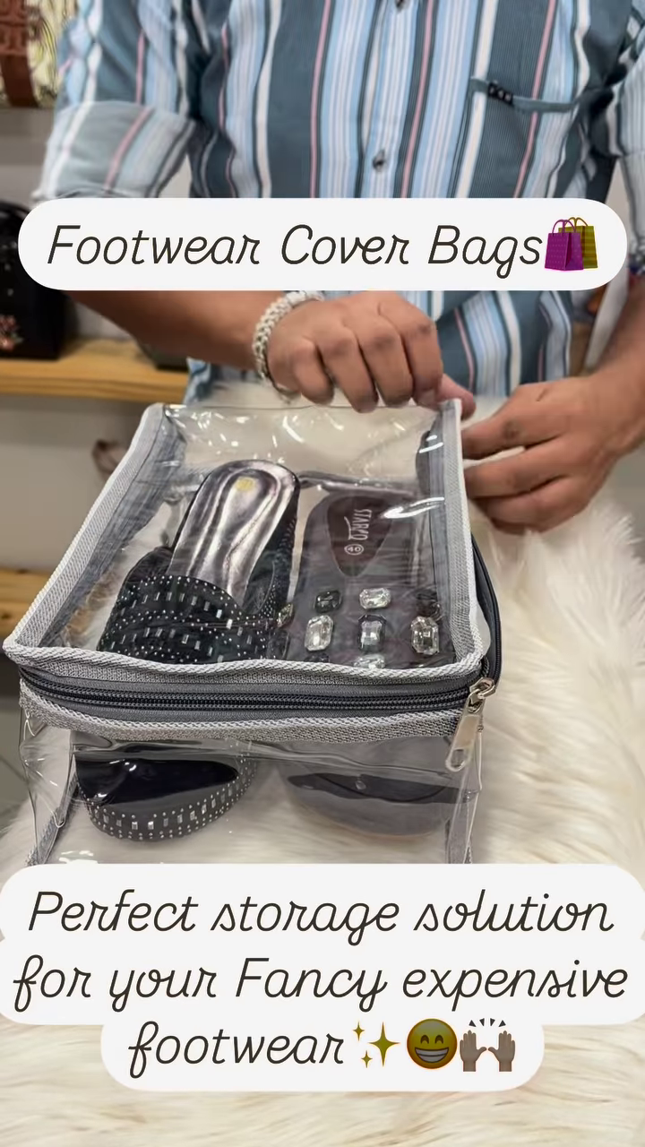 ✨ Transparent Footwear Cover Bags 🛍️