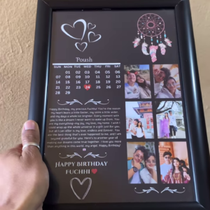 🖼️ Personalized Birthday Calendar Frame – A Gift Full of Memories 💖