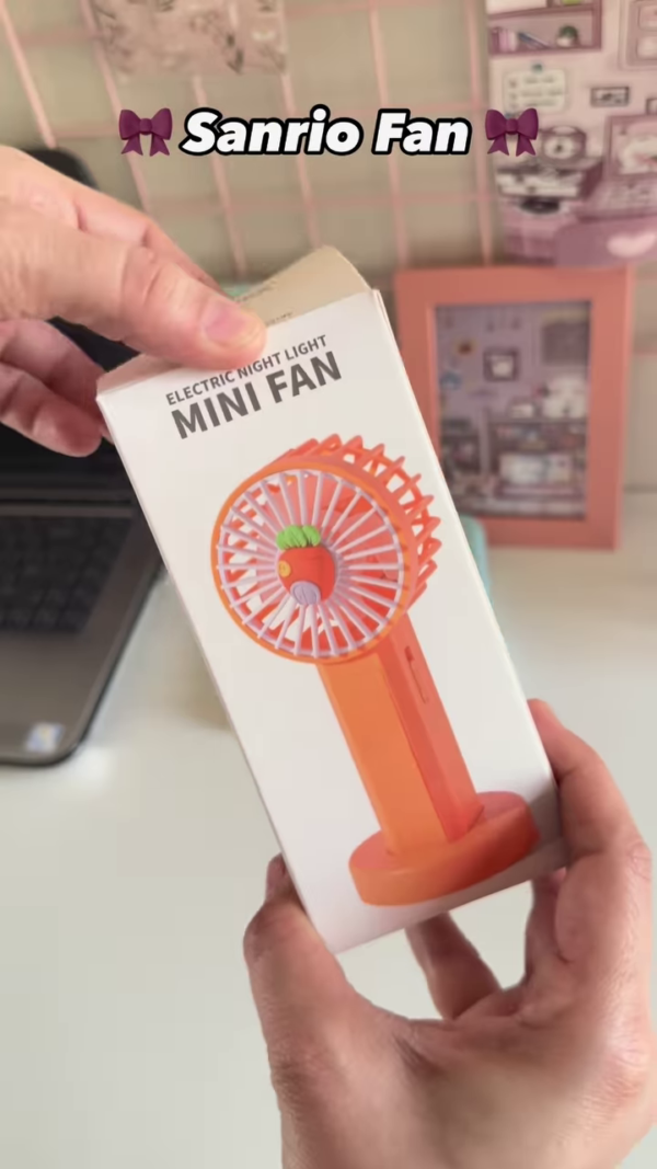 🎀 Sanrio Mini Desktop Fan – Stay Cool in Kawaii Style! 🎀