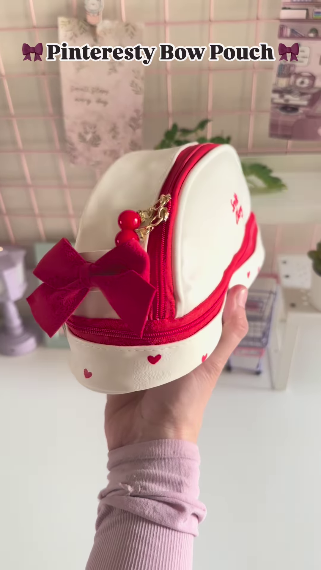 🎀 Pinteresty Bow Pouch – Sweet, Soft & So Aesthetic 🍓 - Image 4