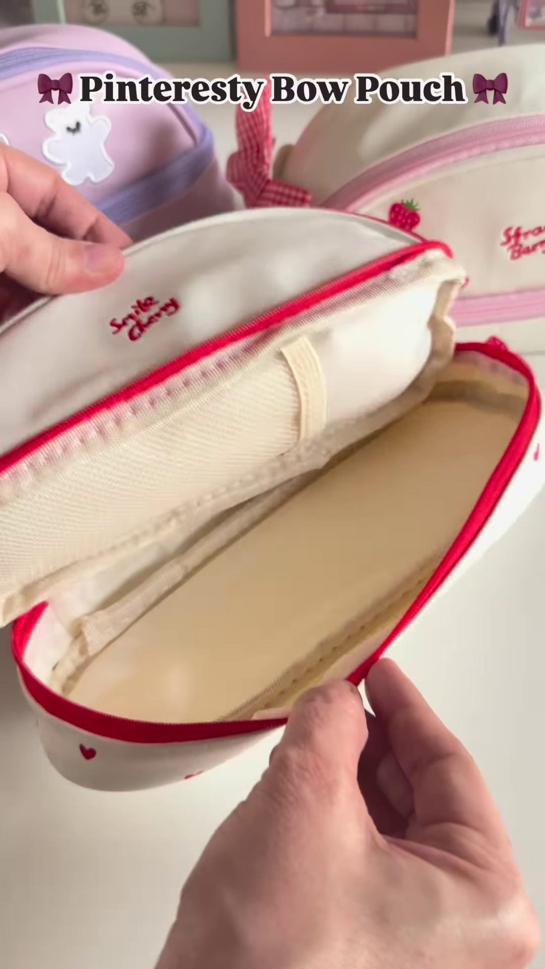 🎀 Pinteresty Bow Pouch – Sweet, Soft & So Aesthetic 🍓 - Image 6