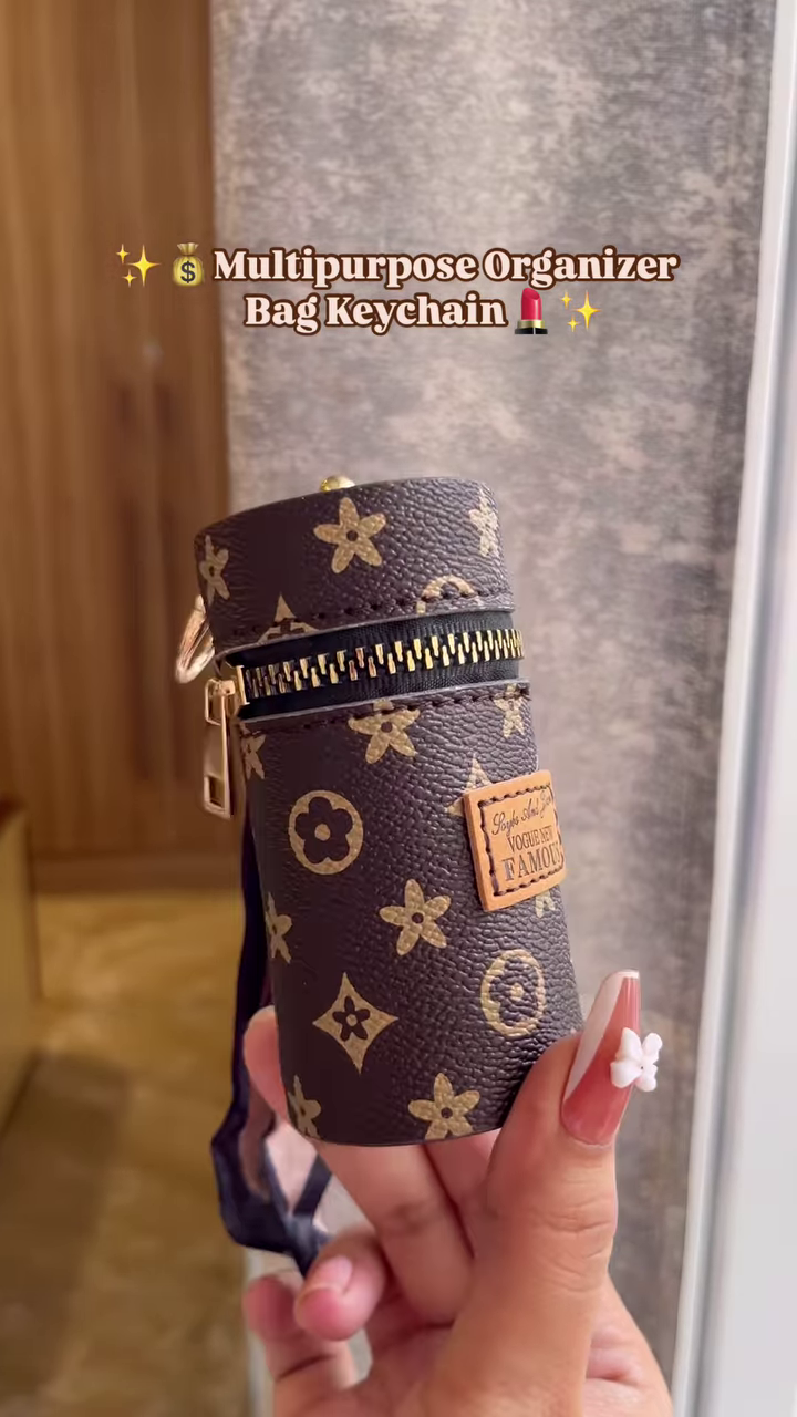 ✨ Stylish Multipurpose Organizer Bag Keychain – Compact & Chic Storage for On-the-Go Essentials 💄💰 - Image 3