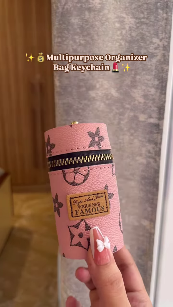 ✨ Stylish Multipurpose Organizer Bag Keychain – Compact & Chic Storage for On-the-Go Essentials 💄💰 - Image 4