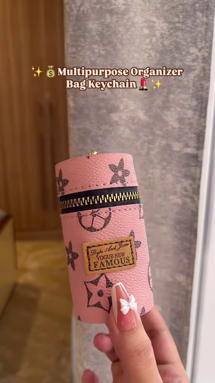 ✨ Stylish Multipurpose Organizer Bag Keychain – Compact & Chic Storage for On-the-Go Essentials 💄💰 - Image 4