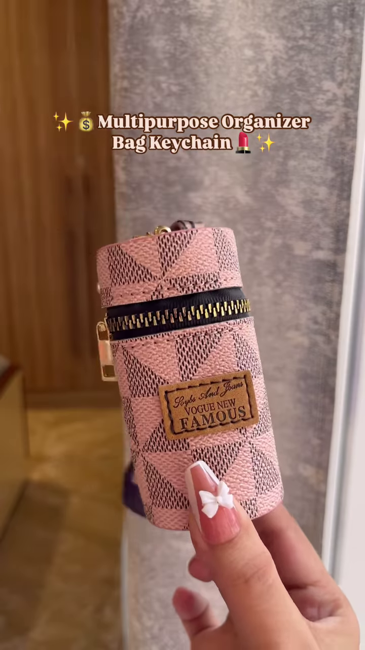 ✨ Stylish Multipurpose Organizer Bag Keychain – Compact & Chic Storage for On-the-Go Essentials 💄💰 - Image 5
