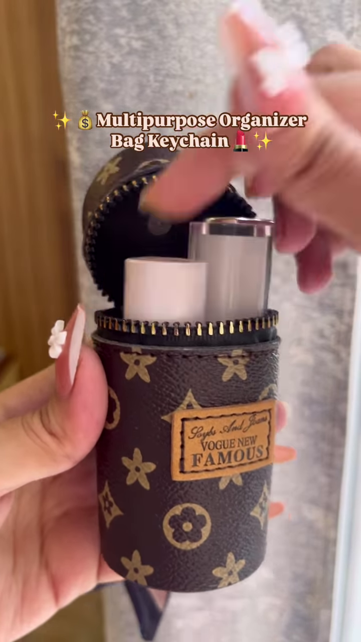 ✨ Stylish Multipurpose Organizer Bag Keychain – Compact & Chic Storage for On-the-Go Essentials 💄💰 - Image 6