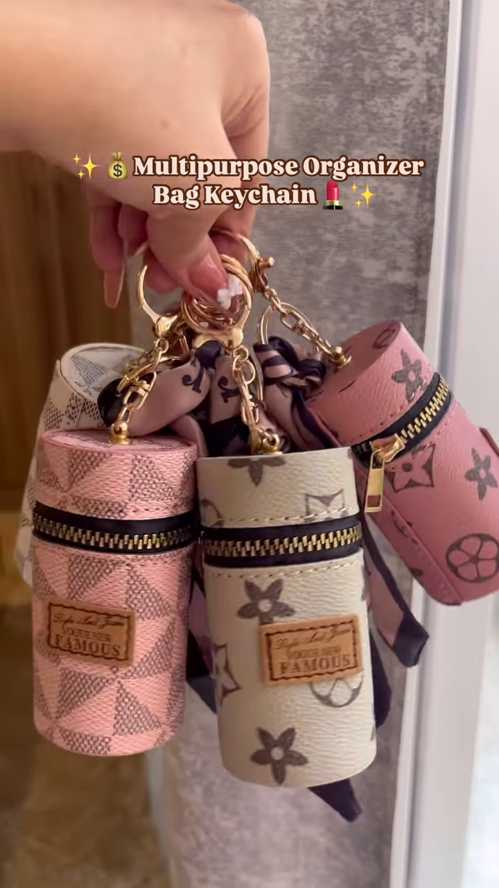 ✨ Stylish Multipurpose Organizer Bag Keychain – Compact & Chic Storage for On-the-Go Essentials 💄💰