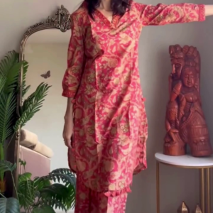 Elegant Floral Print Festive Kurta with Intricate Embroidery - A Perfect Blend of Tradition and Modernity