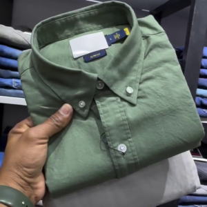 Slim Fit Solid Plain Cotton Casual Shirt and Trousers Combo Set