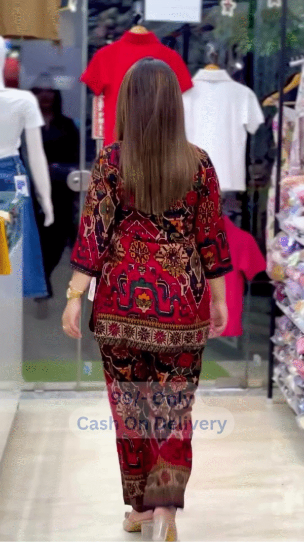 💖Elegant Indo-Tribal Printed Cotton Co-Ord Set for Women💖 - Image 4