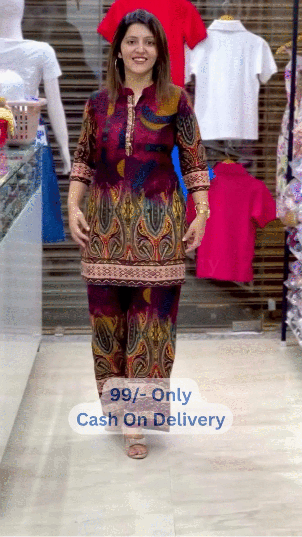 💖Elegant Indo-Tribal Printed Cotton Co-Ord Set for Women💖 - Image 13