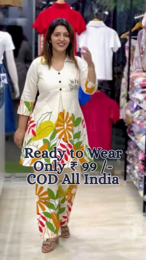 💖Elegant Indo-Tribal Printed Cotton Co-Ord Set for Women💖 - Image 6