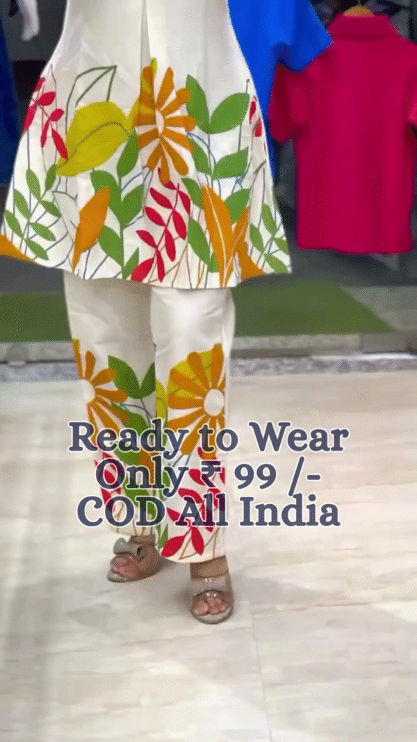💖Elegant Indo-Tribal Printed Cotton Co-Ord Set for Women💖 - Image 8