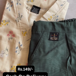 Floral Printed Soft Cotton Kurta and Pant Combo Set for Women – Elegant Daily Wear