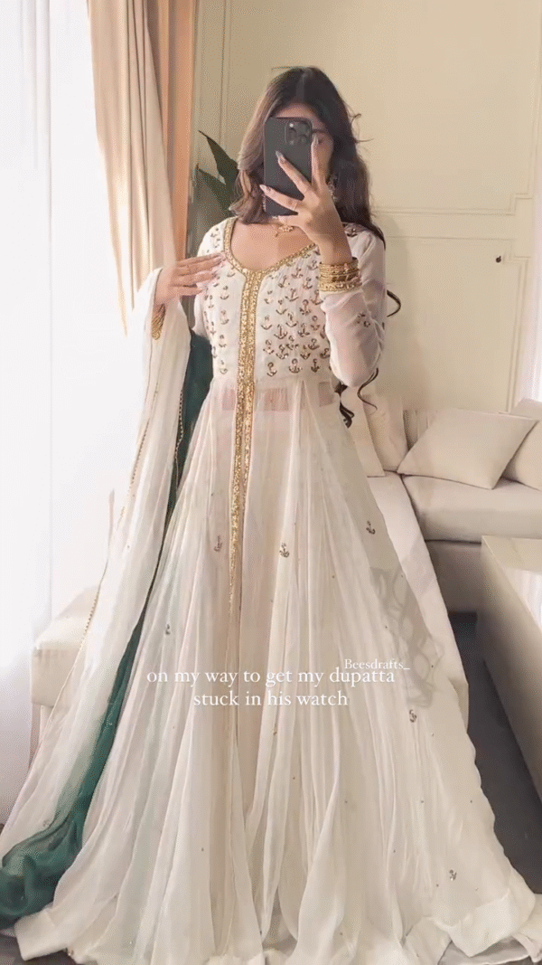 🌟 Royal Elegance Anarkali Set 🌿✨ | Perfect for Festive & Wedding Vibes - Image 4