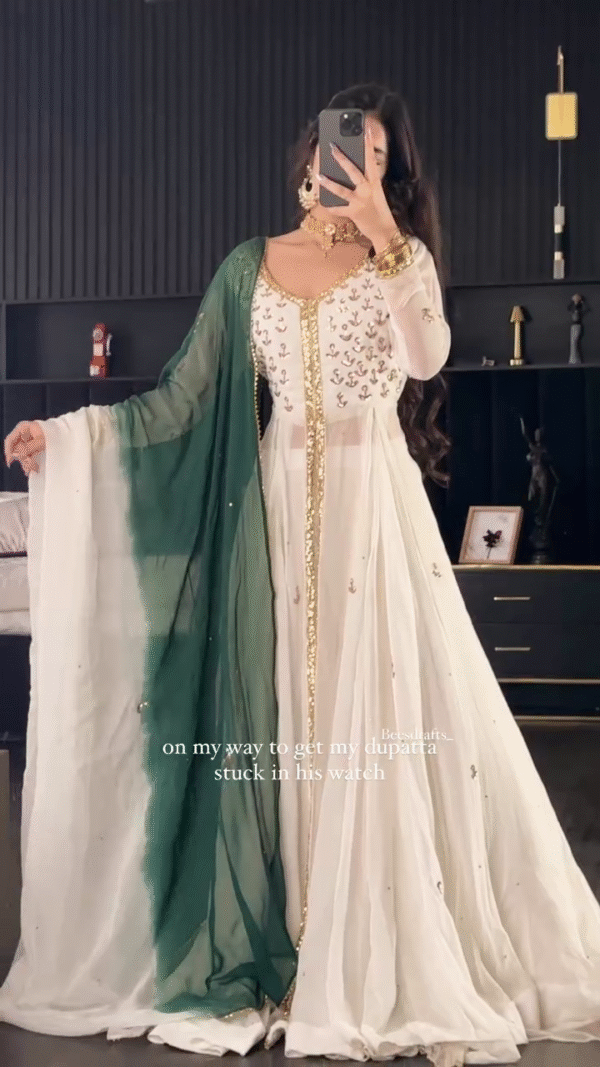 🌟 Royal Elegance Anarkali Set 🌿✨ | Perfect for Festive & Wedding Vibes - Image 2