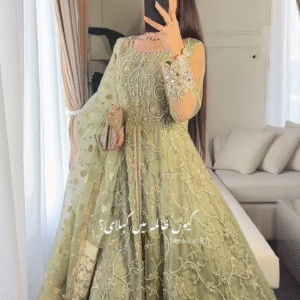 💚 Regal Olive Green Bridal Ensemble 👑 | Fit for the Queen You Are ✨