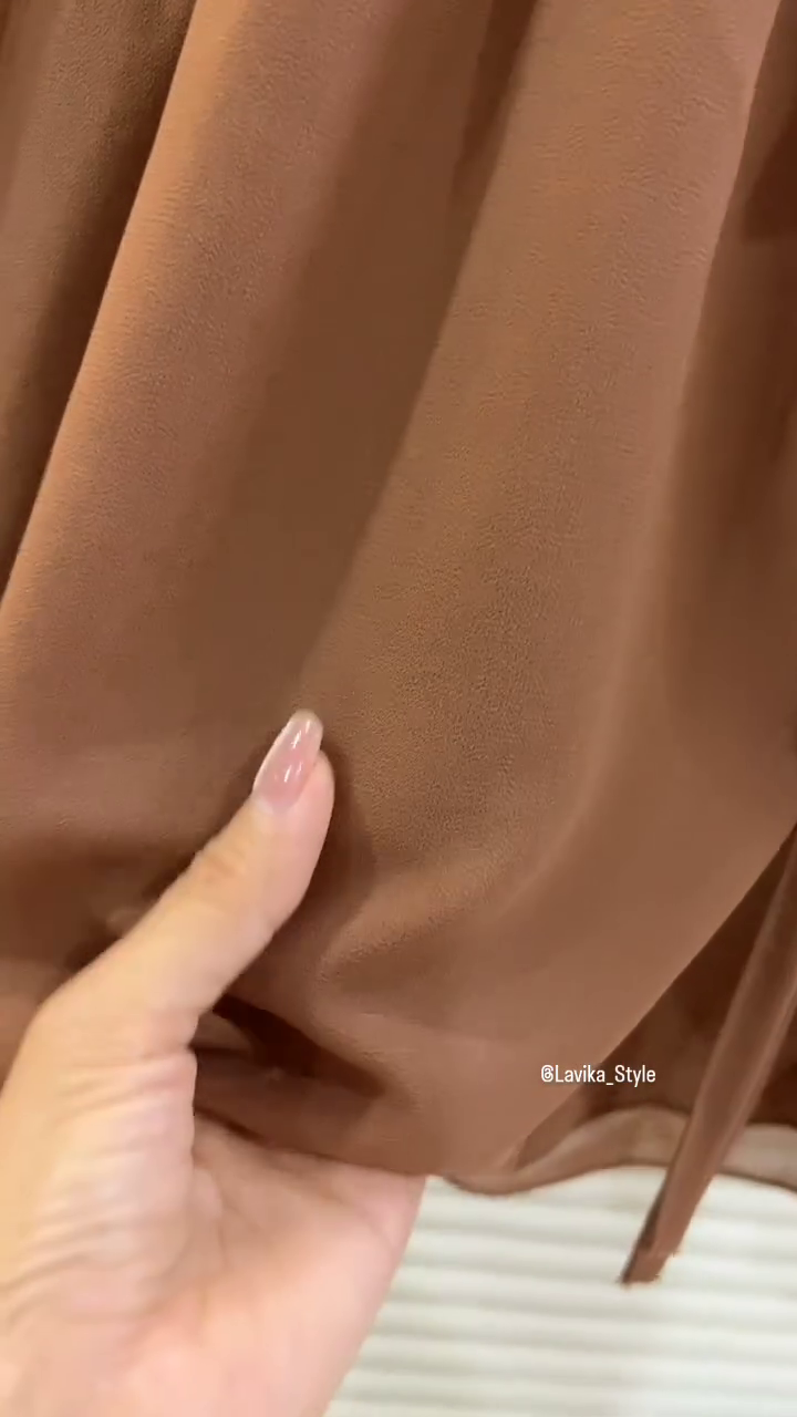 Cocoa Breeze Ruffle Chiffon Blouse - Image 3