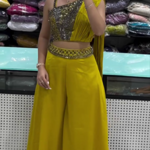 Mustard Yellow Indo-Western Set